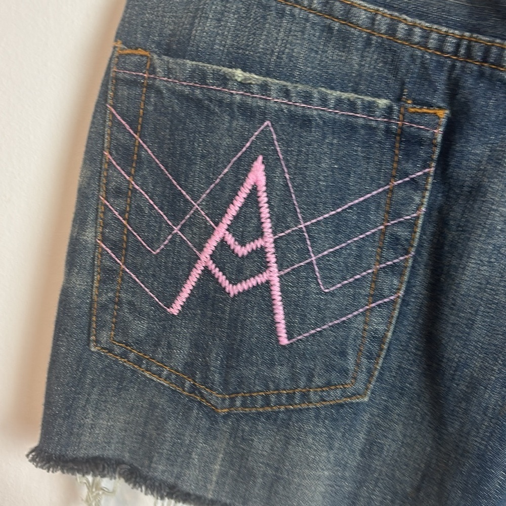 NWT 7FMK Denim Blue Women's Shorts - Picture 4 of 5